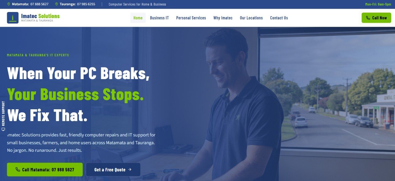 Imatec Solutions website